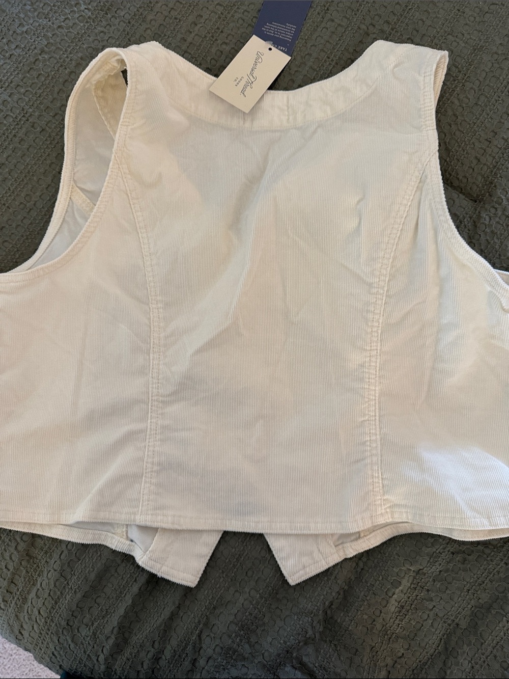 Universal Thread Cream Button-Front Vest - Picture 3 of 3